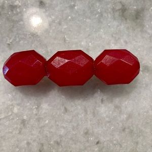 Hot Pink Gem Hair Barette